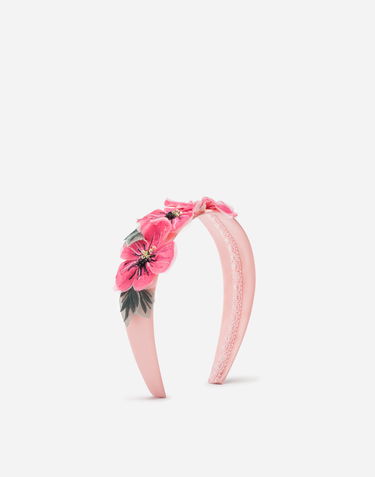 Spona Dolce & Gabbana Dolce & Gabbana Floral Chiffon Headband Ružová | LB3L50G7WFVF0660, 0