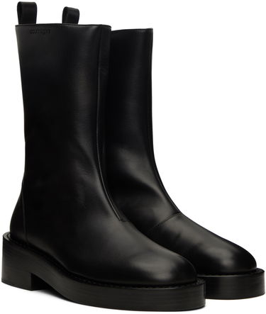 Tenisky a topánky Courrèges Leather Platform Boots Čierna | 323SAB012CV0021, 3
