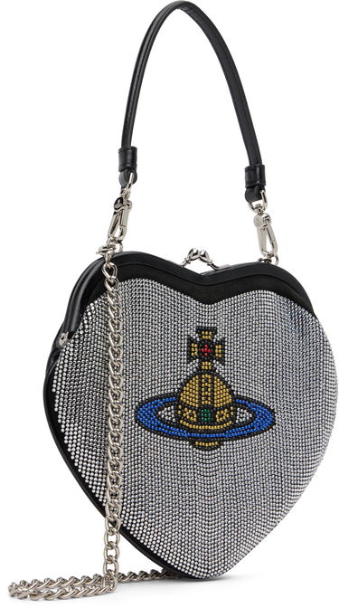 Kabelka Vivienne Westwood Belle Rhinestone Orb Logo Heart Frame Bag Rôznofarebný | 4B010013W-PT000Q-, 1