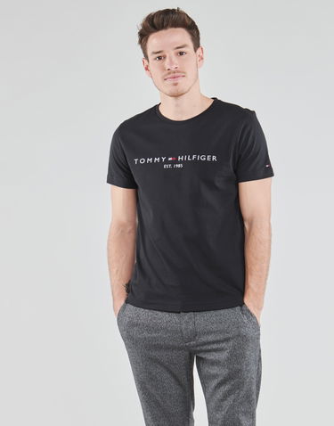 Tričko Tommy Hilfiger CORE TOMMY LOGO TEE Čierna | MW0MW11465-BAS-NOS, 1