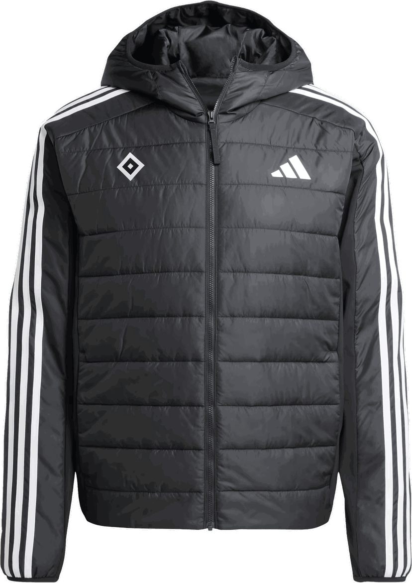 Prešívaná bunda adidas Originals Hamburger SV Hooded Padded Jacket Čierna | 6hsvjj1201
