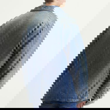 Bunda visvim Social Sculpture DMGD Paint Splatter Denim Work Jacket Modrá | 0125205006003, 3