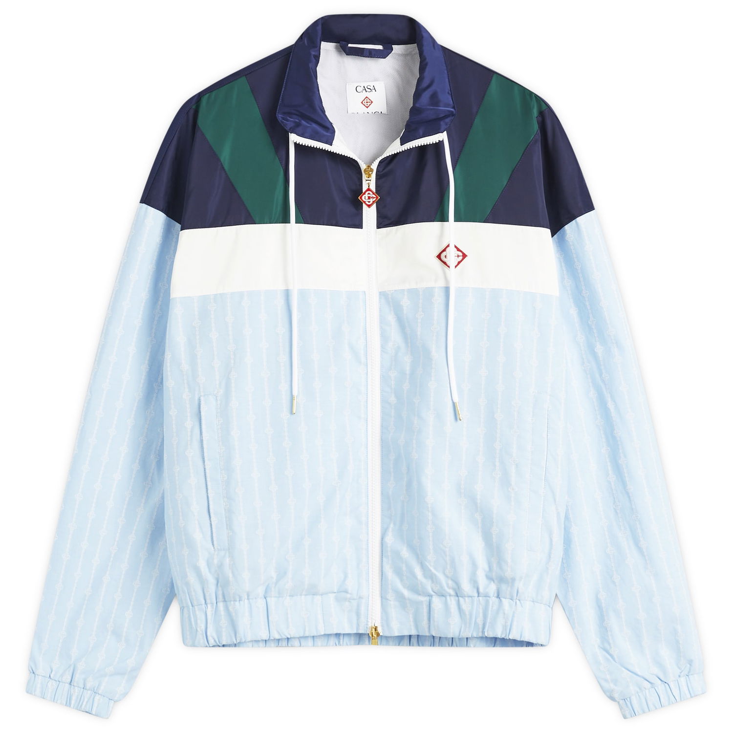 Vetrovka Casablanca Casablanca Pin Stripe Track Jacket Modrá | MS25-JK-342-01, 0
