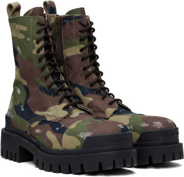 Tenisky a topánky Balenciaga Camouflage Canvas Boots Zelené | 786135W2EU21028, 3