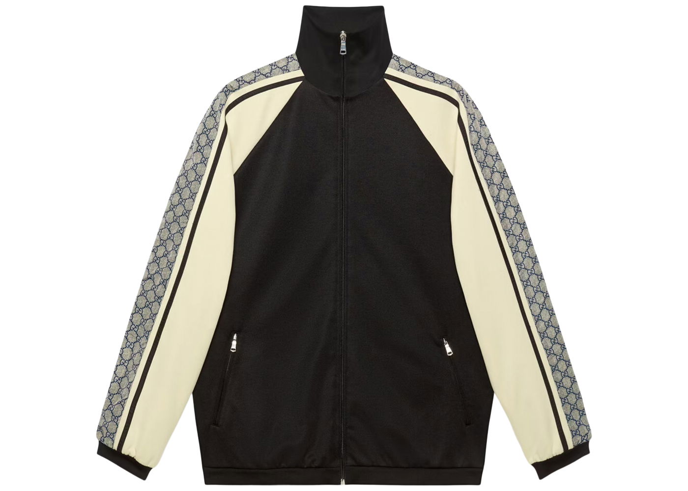 Bunda Gucci Oversize Technical Jersey Jacket Čierna | 545601 XJACZ 1093, 0