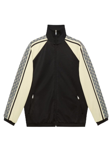 Bunda Gucci Oversize Technical Jersey Jacket Čierna | 545601 XJACZ 1093