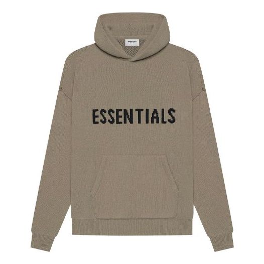 Sveter Fear of God Essentials Knit Logo Hoodie Hnedá | FOG-SS21-646, 0