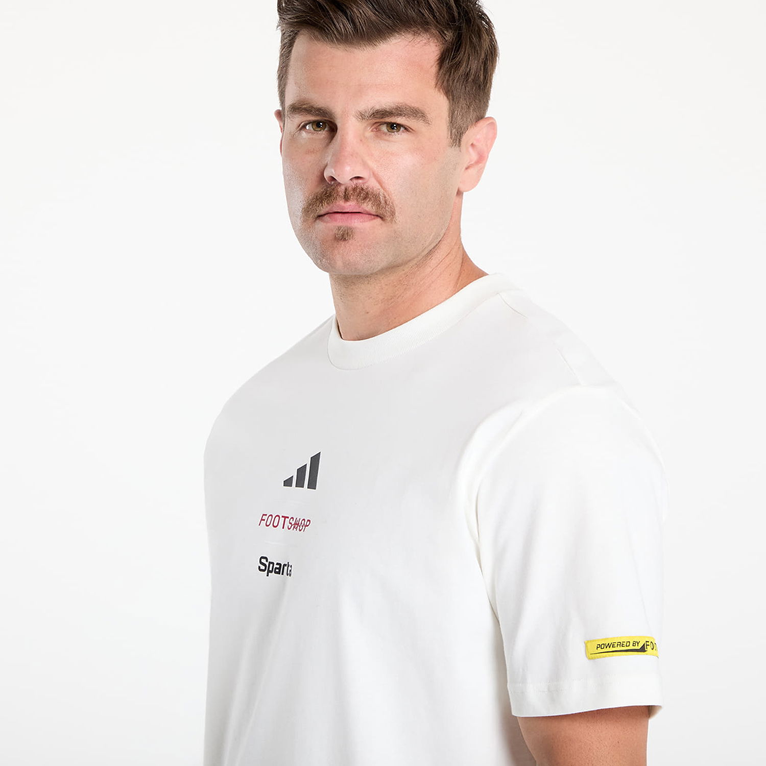 Tričko adidas Performance Footshop x Sparta Crest T-Shirt Biela | FTSHP_493, 1