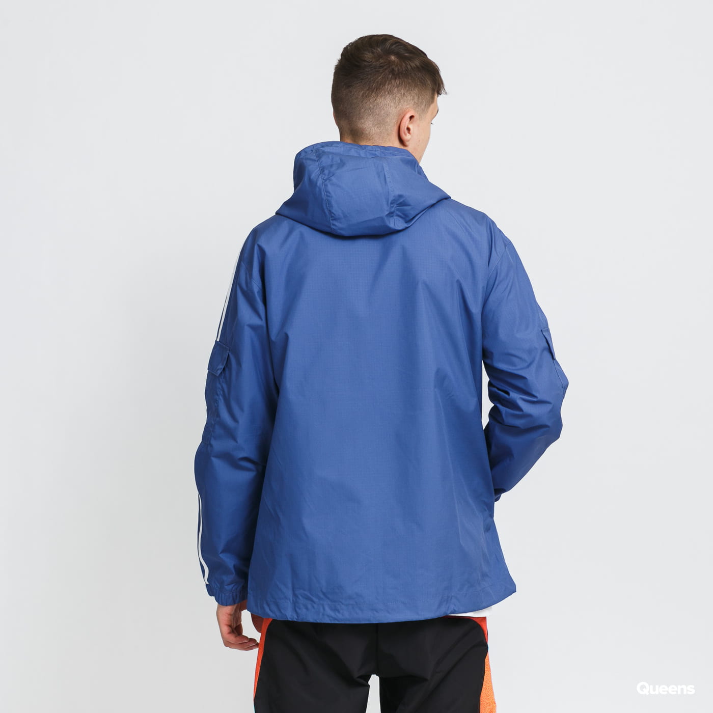 Vetrovka adidas Originals Originals 3-Stripes Windbreaker Modrá | GN3469, 1