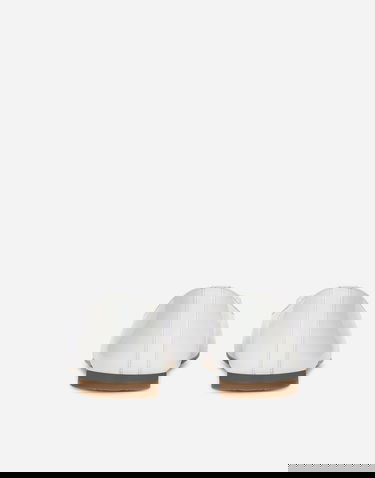Tenisky a topánky Dolce & Gabbana Patent Leather Ballet Flats With Metal Logo Biela | D11141A132887682, 2