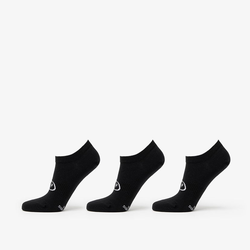 Ponožky Footshop Invisible Socks 3-Pack Black Čierna | FTSHP_378