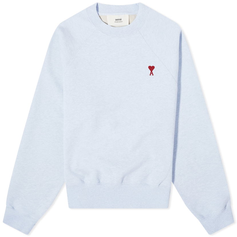 Mikina AMI Paris Red Small De Coeur Sweatshirt Modrá | USW005-747-842