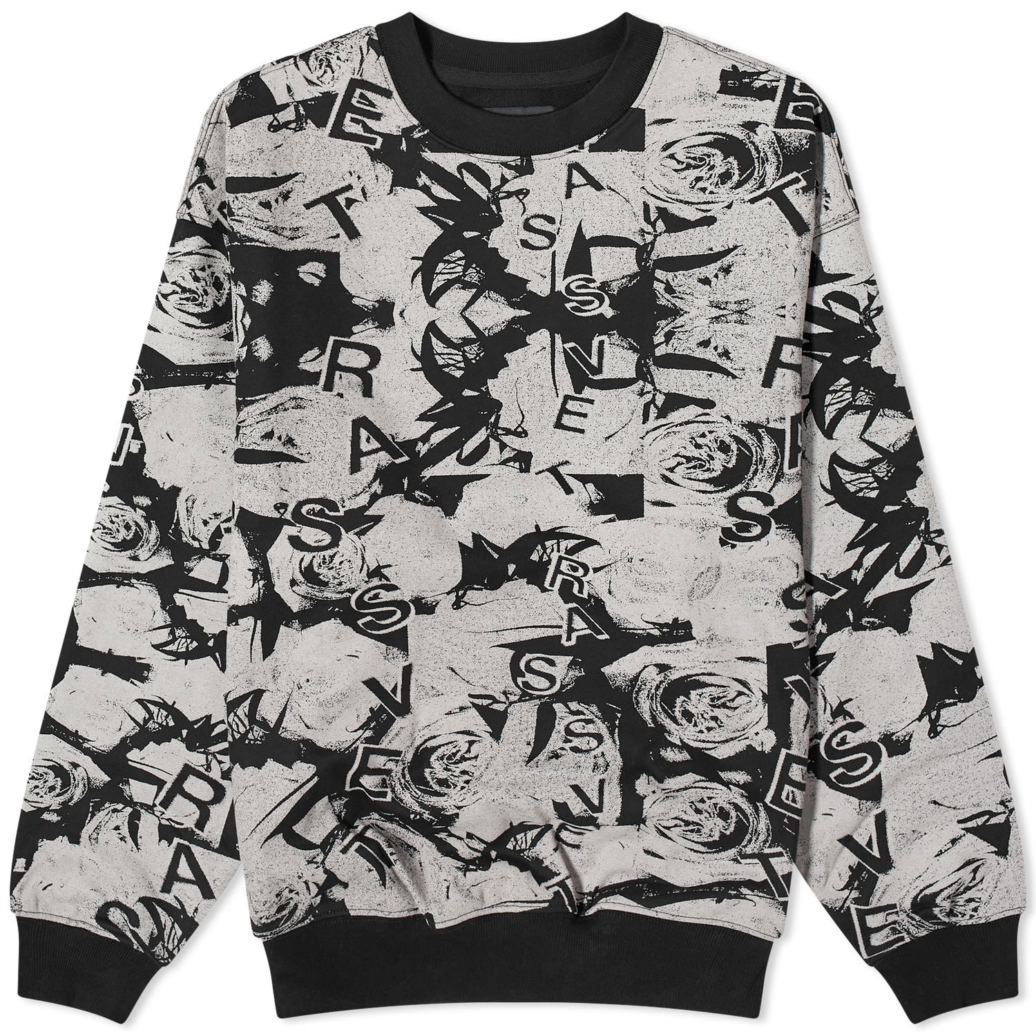 Sveter PACCBET Roses Crew Neck Šedá | PACC14T023-BLK, 0