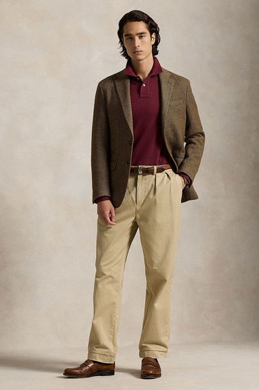 Polo tričko Polo by Ralph Lauren Polo Ralph Lauren Long Sleeve Polo Shirt Vínová | 710681126, 2