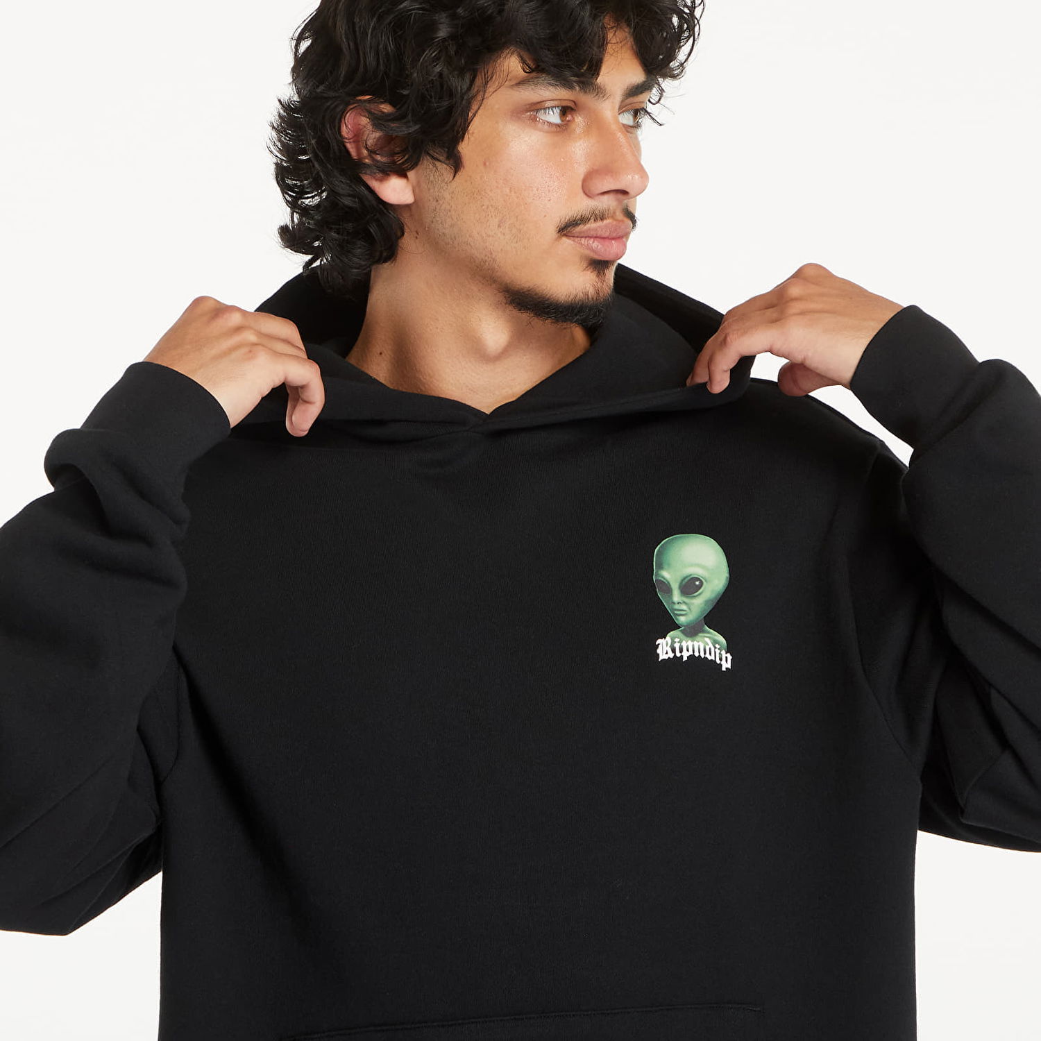 Mikina RIPNDIP We Come In Peace Hoodie Black Čierna | RNDSUM24128, 1