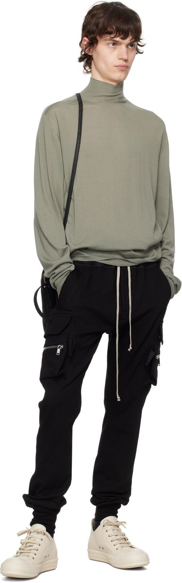 Cargo nohavice Rick Owens Rick Owens Hollywood Mastodon Cargo Pants Čierna | RU01E5396 BA, 3