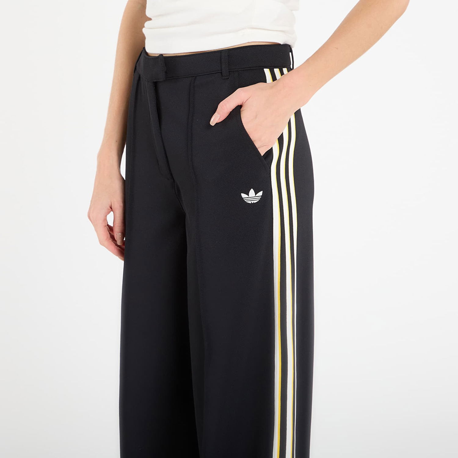 Nohavice adidas Performance Sport Tailored Wide-Leg Pants Čierna | KD2963, 1