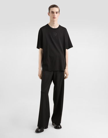 Tričko Dolce & Gabbana Dolce & Gabbana Cotton T-Shirt with Logo Embroidery Čierna | G8PN9ZG7O4EN0000, 1