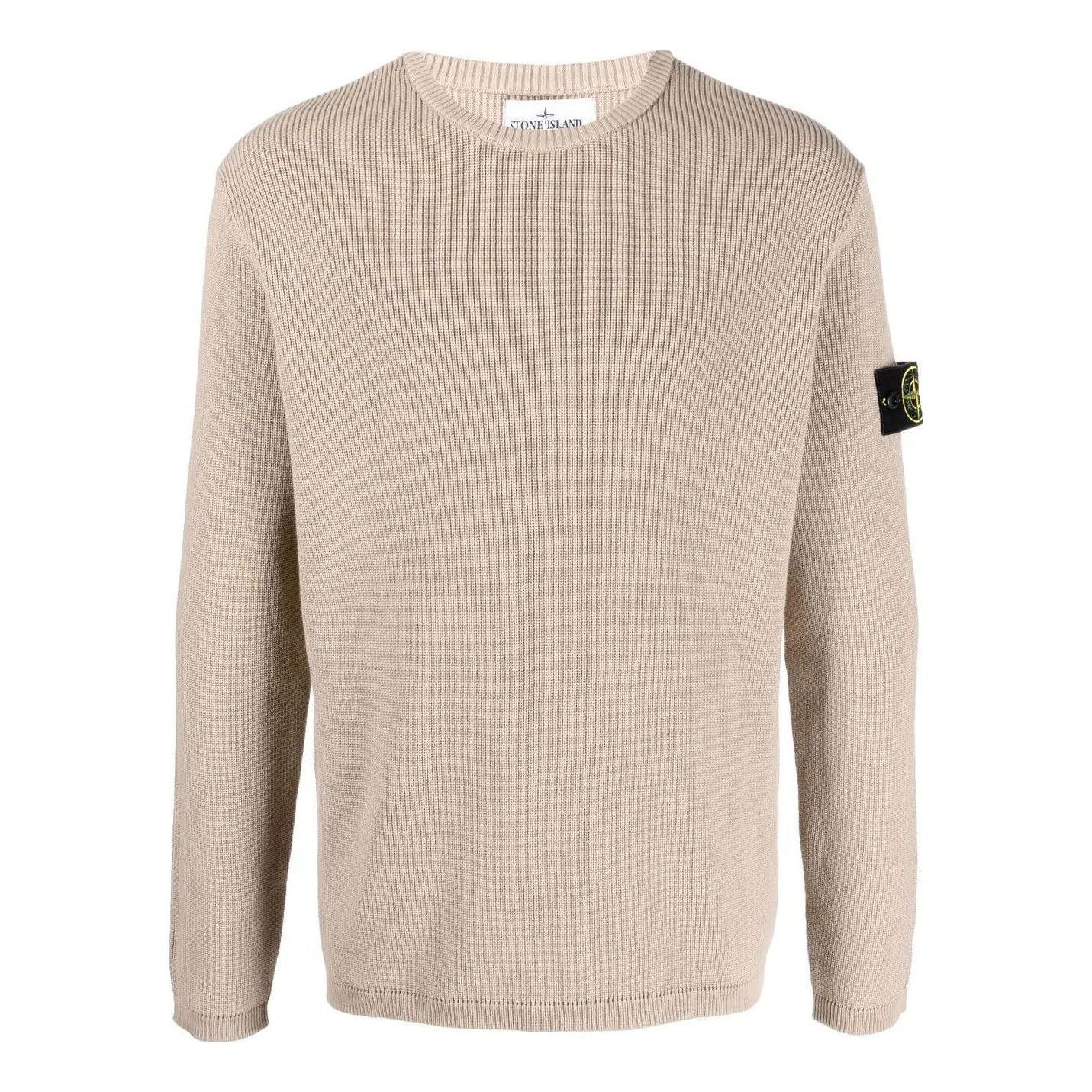 Sveter Stone Island Knitted Jumper With Logo Patch Béžová | 7815507D8-V0092, 0