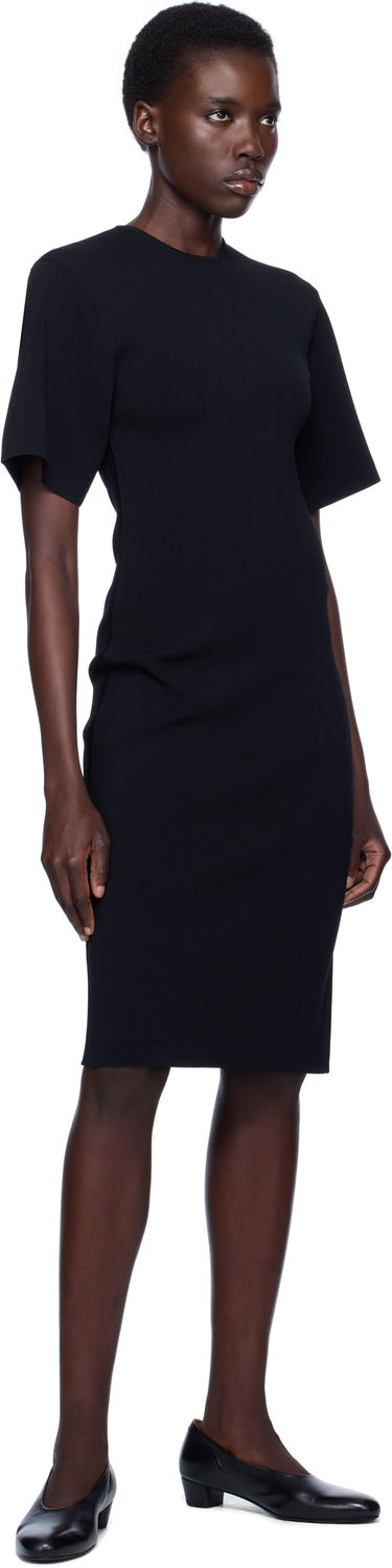 Šaty TOTEME TOTEME Knit Midi Tee Dress Čierna | 253-WRD0232-YA0187, 3
