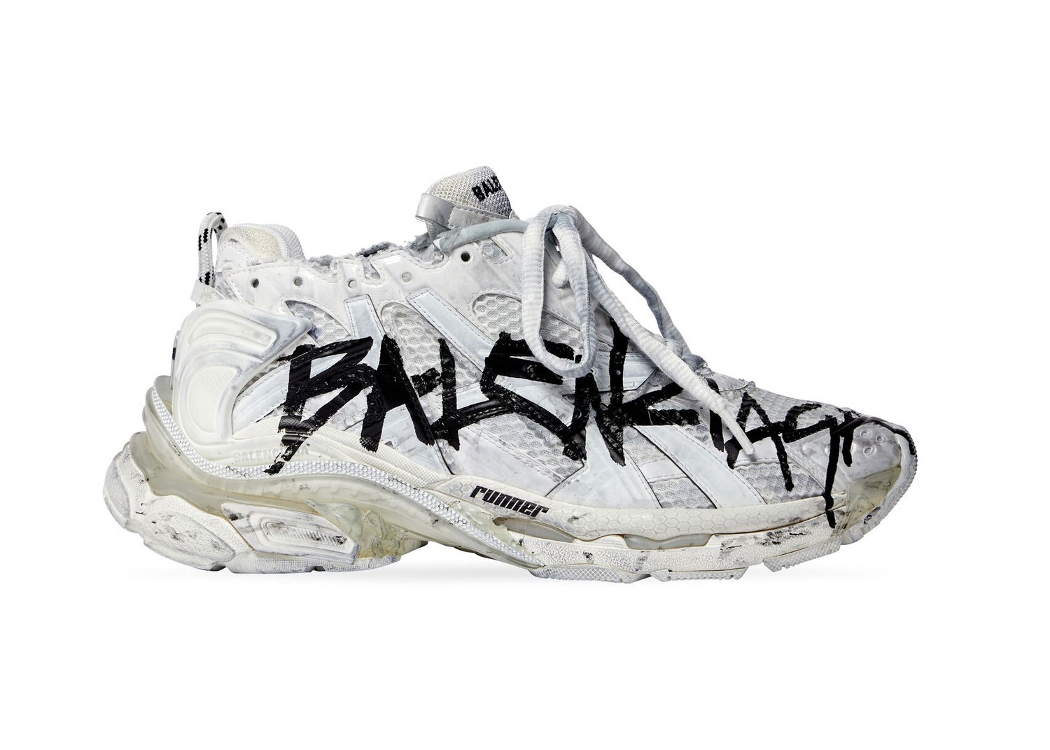 Tenisky a topánky Balenciaga Runner Graffiti "White" W Béžová | 677402W3RBQ9010, 0