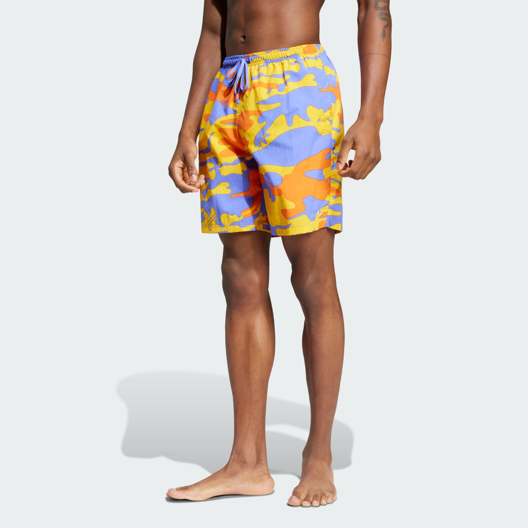 Plavky adidas Performance 8-Inch Graphic Swim Shorts Rôznofarebný | JD4262, 0