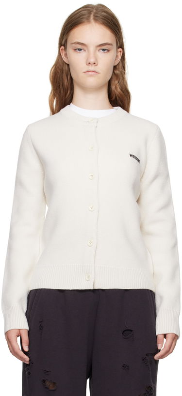 Sveter We11done We11done Women's Cardigan Biela | WD-KC2-24-602-W-IV, 0