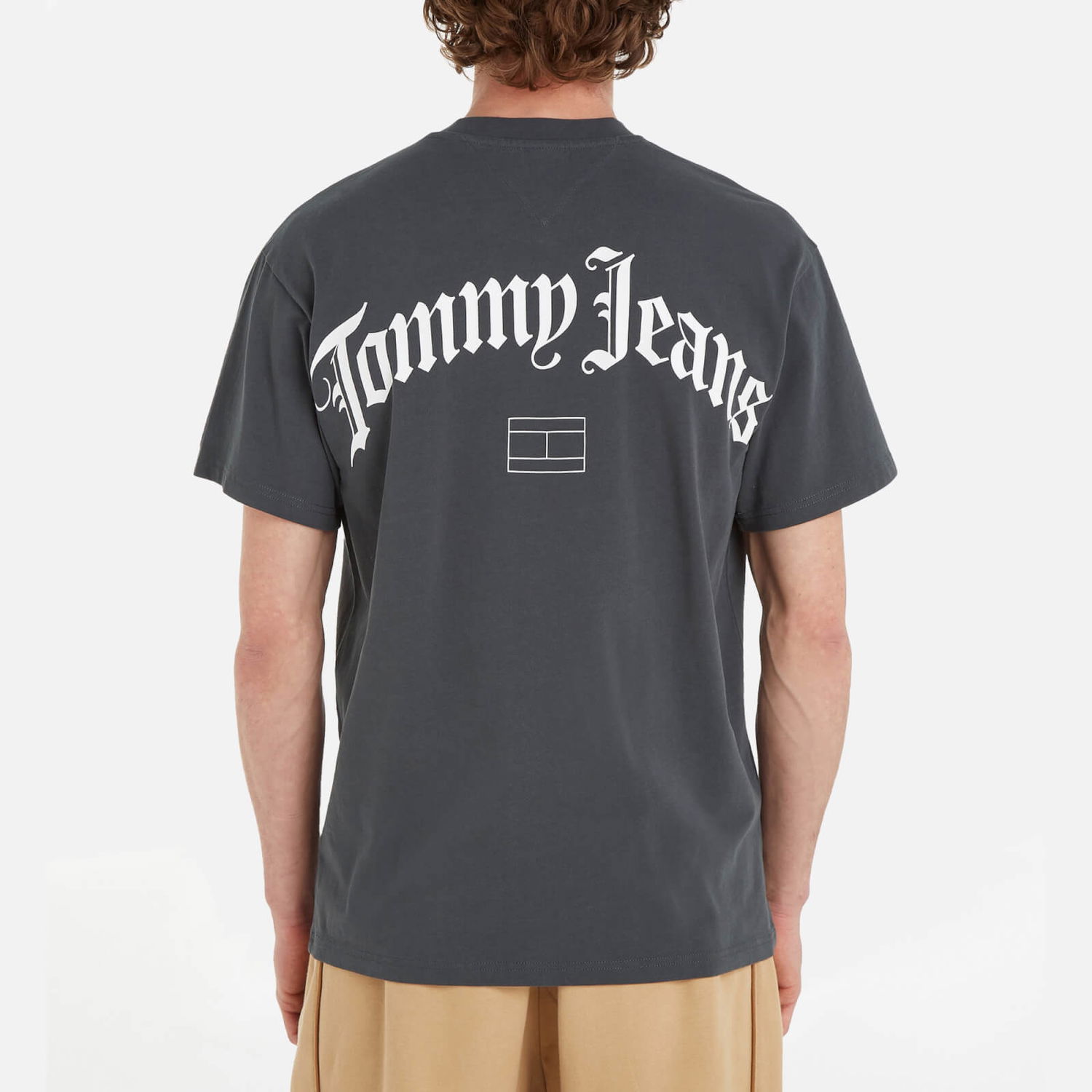 Tričko Tommy Hilfiger Tommy Jeans Grunge Archive Back Cotton-Jersey Šedá | DM0DM17719PUB, 1