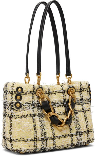 Tote bag Balmain Plaid Tweed Chain-link 1945 Tote Rôznofarebný | GN1FD871TTWN, 2