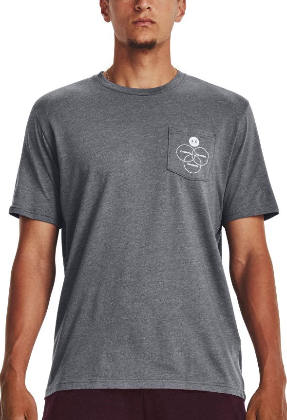 Tričko Under Armour Gris Left Chest Logo Tee Šedá | 1379546-012, 0