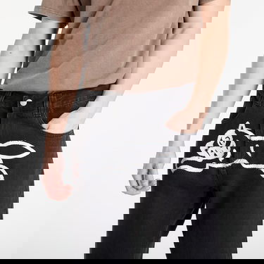 Džínsy BILLIONAIRE BOYS CLUB Spray Paint Running Dog Double Scoop Denim Pants Čierna | IC25485 Black, 1