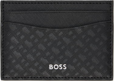 Peňaženka BOSS Saffiano Leather Card Holder Čierna | 50542389, 0