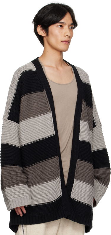 Sveter Rick Owens Rick Owens Concordians Pitti Striped Knit Cardigan Rôznofarebný | RU02E1685 KWV, 1