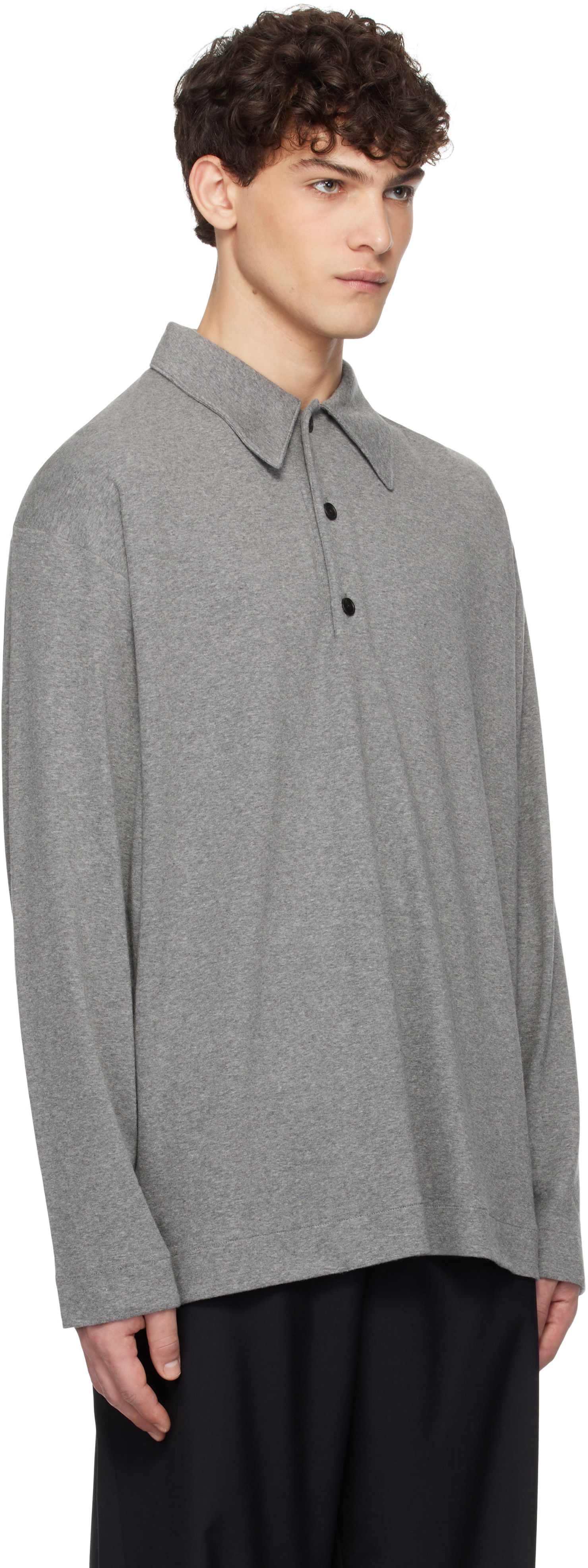 Polo tričko The Row The Row Olafur Polo Shirt Šedá | 814-K621, 1