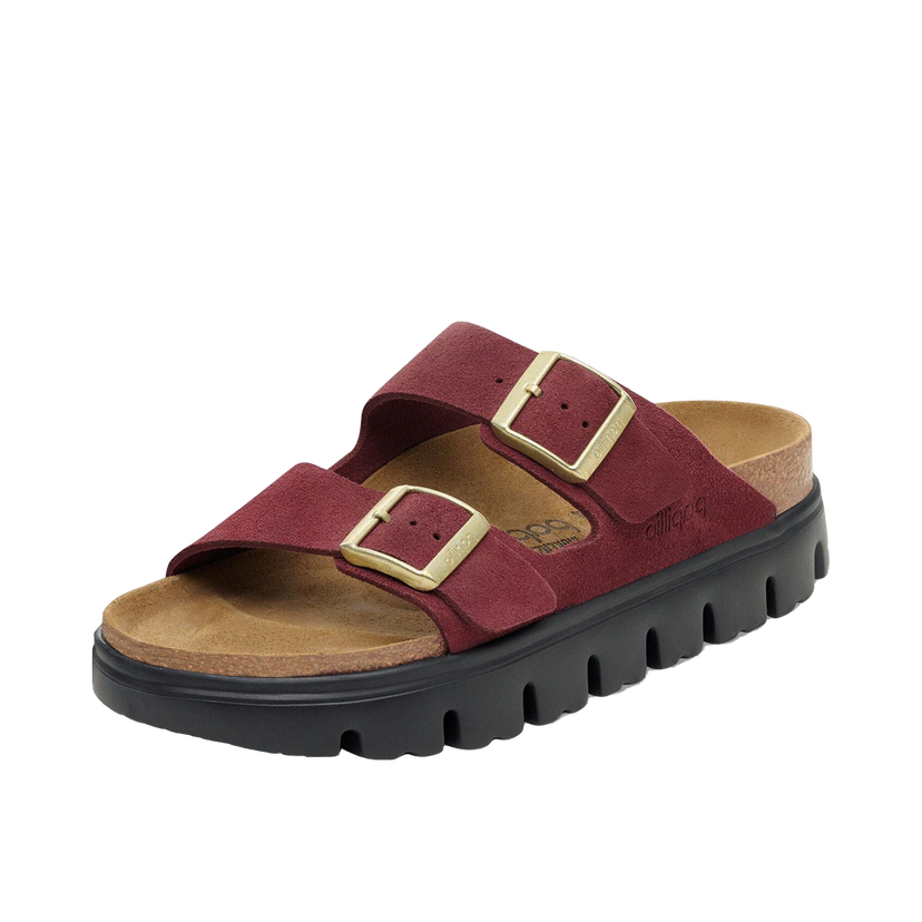 Tenisky a topánky Birkenstock Arizona Platform Suede Leather Narrow Fit Sandals Vínová | 1030581