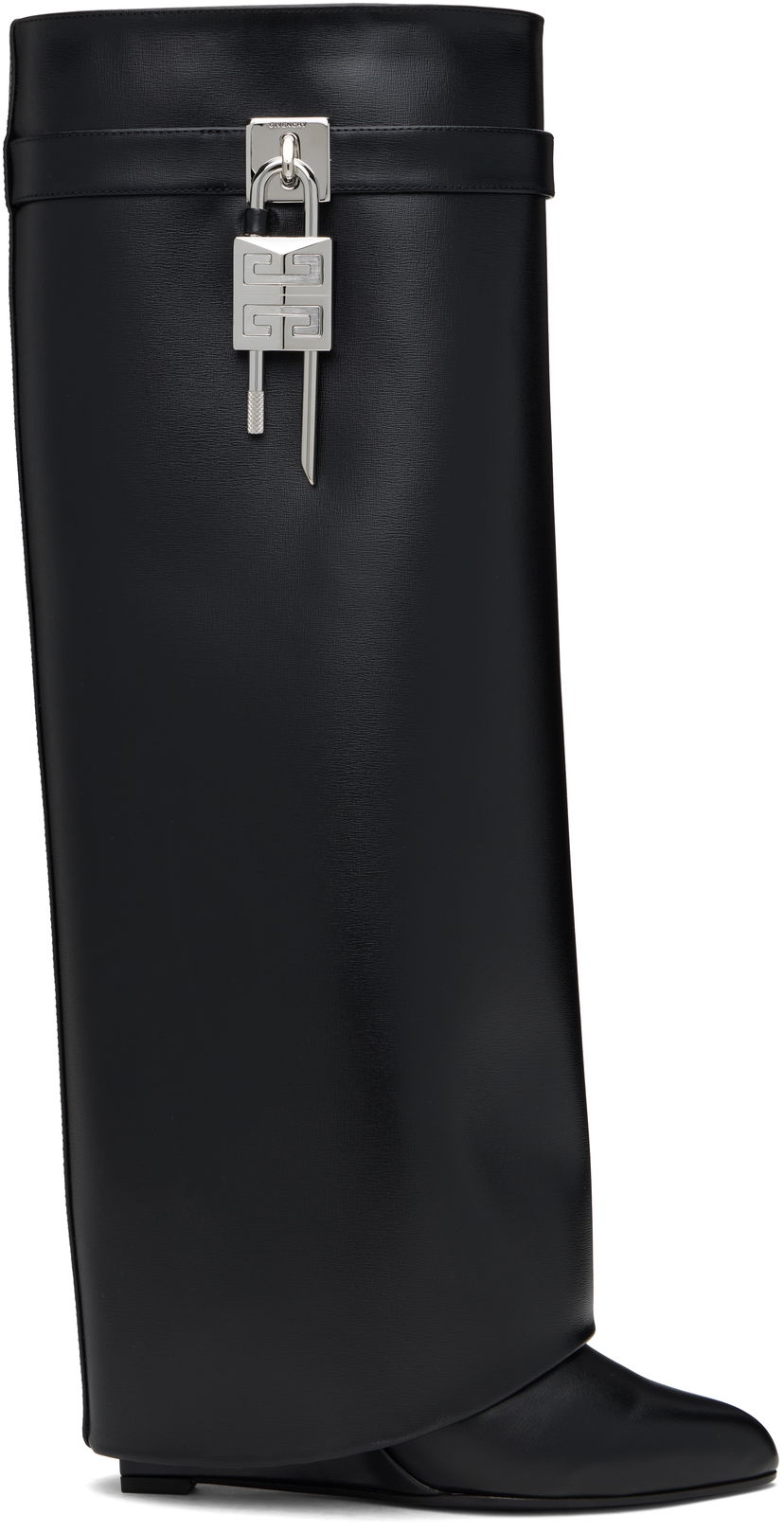 Oblečenie Givenchy Givenchy Shark Lock Tall Boots Čierna | BE702XE1NG001