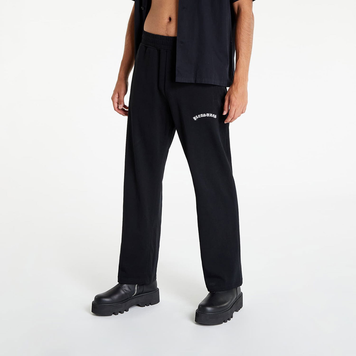 Nohavice Pleasures Kat Easy Pant Čierna | P22F004 BLACK, 0