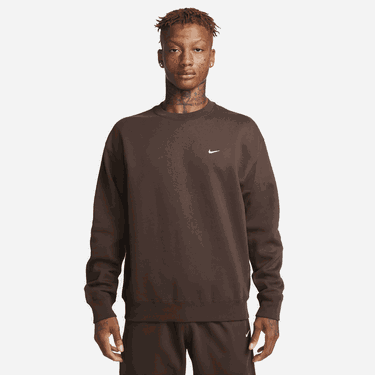 Mikina Nike Solo Swoosh Fleece Crew Hnedá | DX1361-237, 0