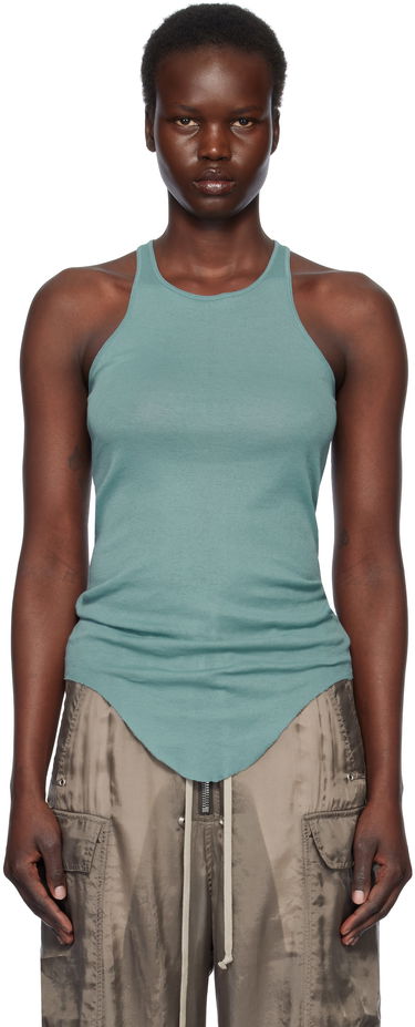 Tielko Rick Owens Rick Owens Hollywood Basic Rib Tank Top Zelené | RP01E7101 MR, 0