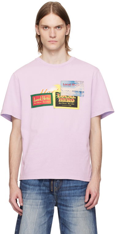 Tričko Martine Rose Martine Rose 'Local Hero' Graphic T-Shirt Ružová | 603JE03602F, 0
