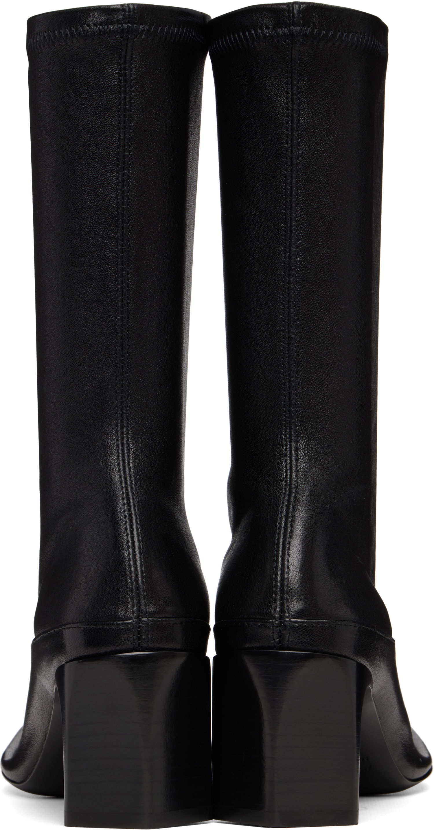 Tenisky a topánky Jil Sander Jil Sander Mid-Calf Open-Toe Leather Boots Čierna | J15WU0108_P1758, 1