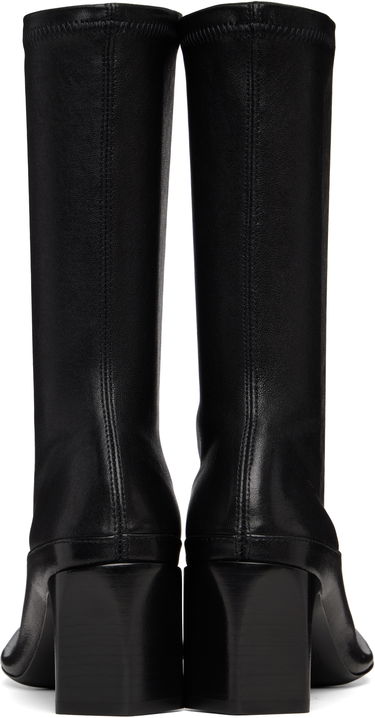 Tenisky a topánky Jil Sander Jil Sander Mid-Calf Open-Toe Leather Boots Čierna | J15WU0108_P1758, 1