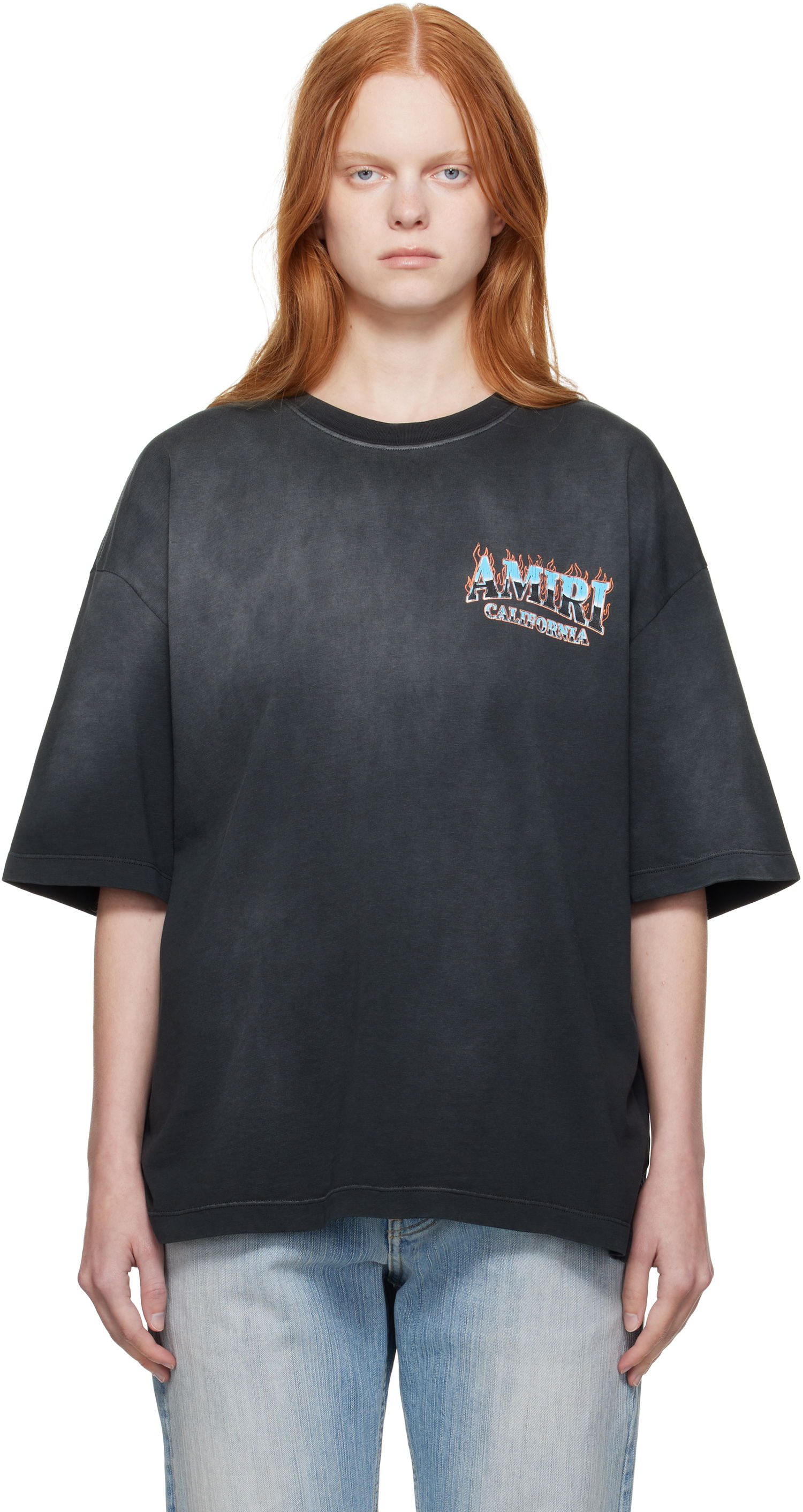 Tričko AMIRI AMIRI 'AMIRI' Sunny Place Oversized T-Shirt Čierna | AWJYTE1069, 0