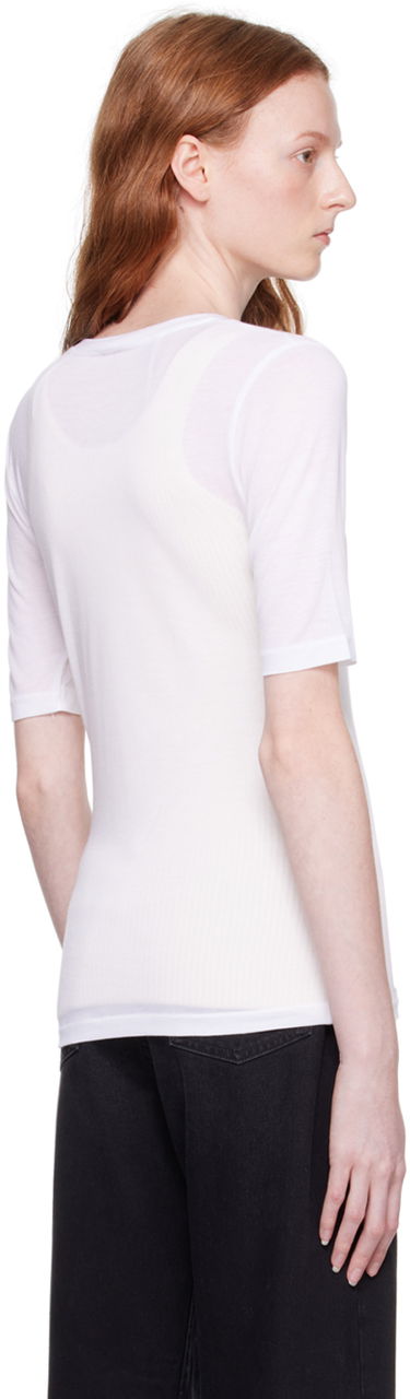 Tričko TOTEME Thin T-Shirt Biela | 221-452-780, 2