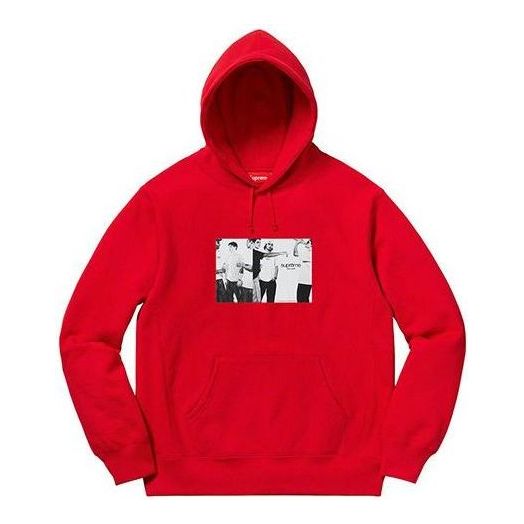 Mikina Supreme Classic Ad Print Hoodie Červená | SUP-SS19-835