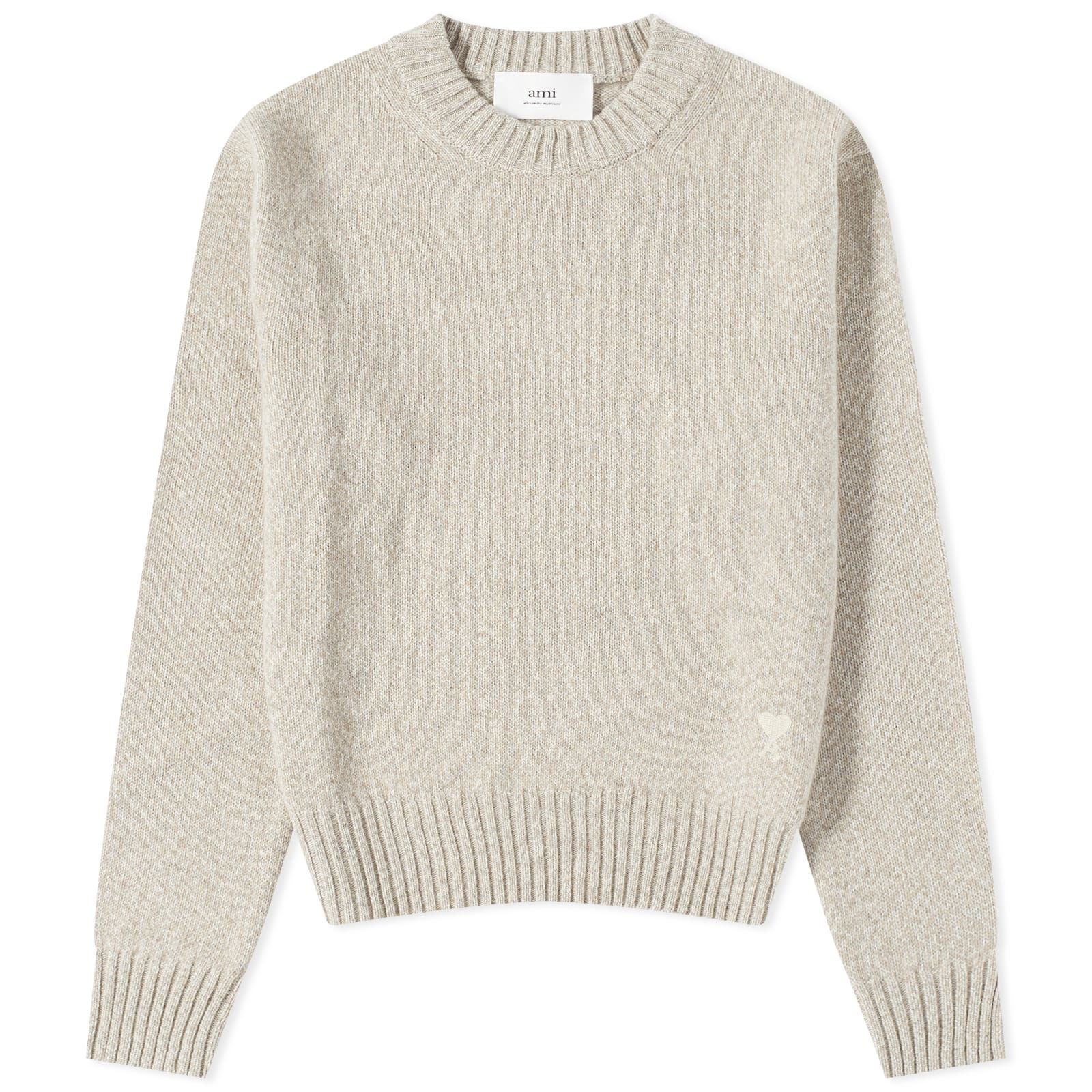 Tonal Heart Cashmere Crewneck