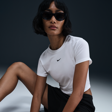 Tričko Nike Sportswear Chill Knit Cropped T-Shirt Biela | HF9538-101, 4