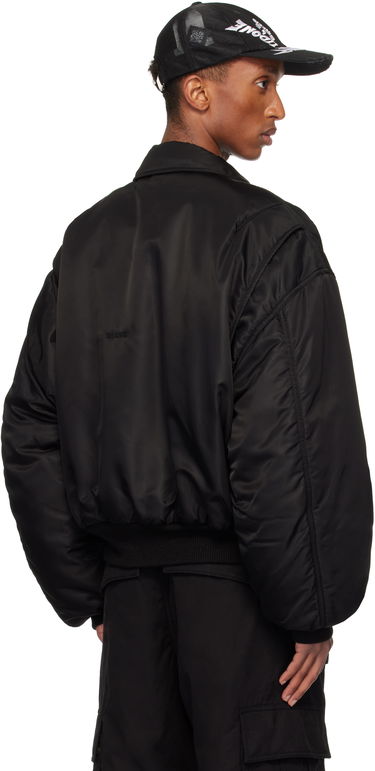 Bomber bunda We11done Collar Bomber Jacket Čierna | WD-JP3-24-023-U-BK, 2