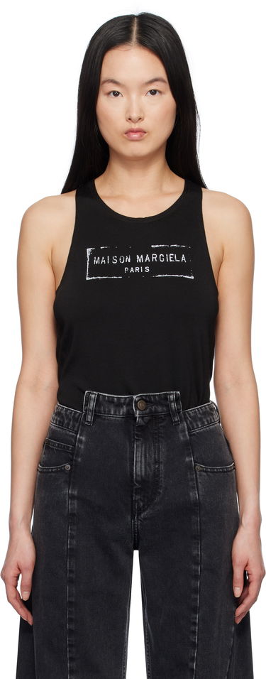 Tielko Maison Margiela Maison Margiela Logo Tank Top Čierna | S51NL0048 S24522, 0