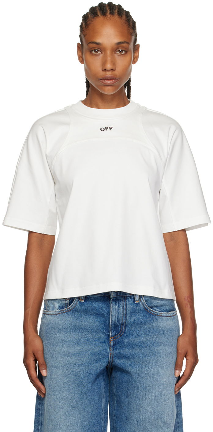 Tričko Off-White White Layered T-Shirt Biela | OWAA122F23JER0010110